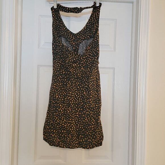 Urban Outfitters Linen Tie-Front Halter Dress size XS NWT - Picture 5 of 8